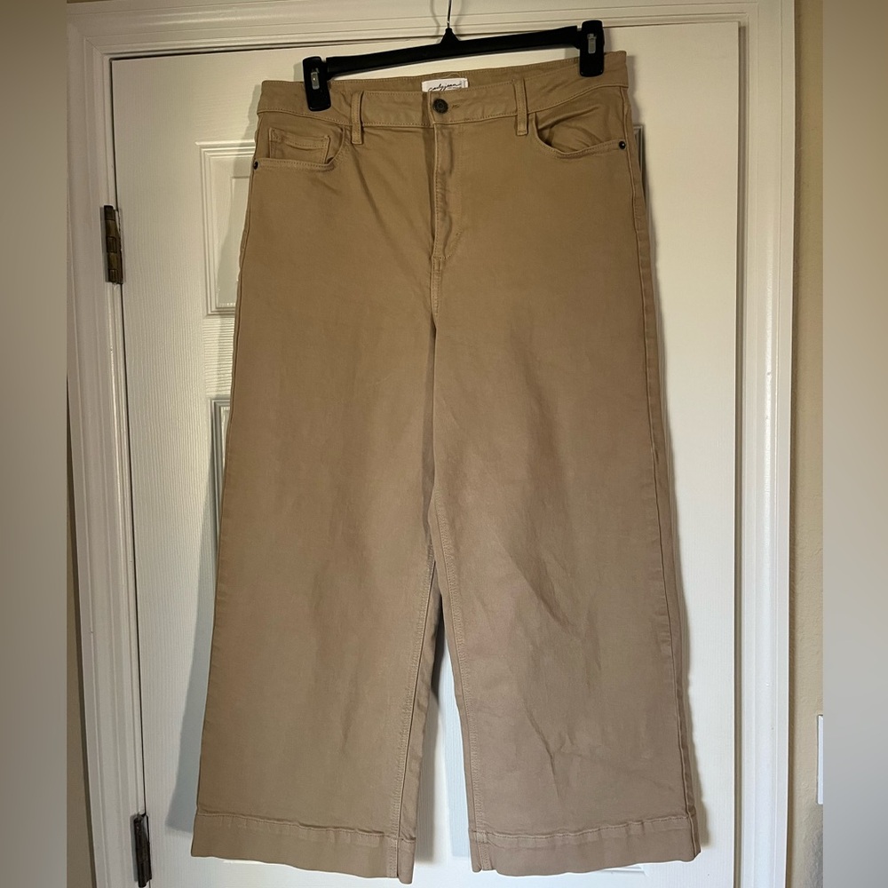 CJLA Mer Cropped jeans tan size 15